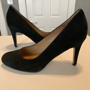 Corso Como black suede round toe heel